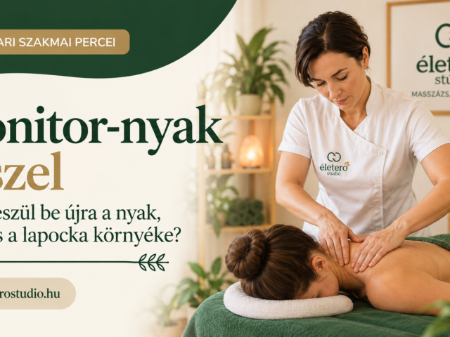 Nyak- és vállfeszülés masszázsa az Életerő Stúdióban